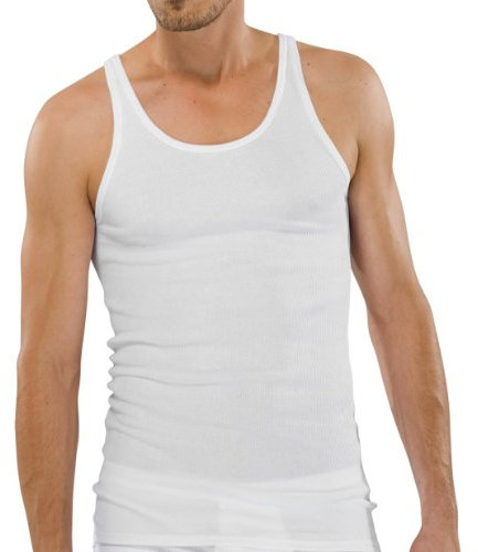 Schiesser Doppelripp Unterhemd 4er Pack White 2XL (8)