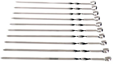 rukauf 20 shischlikspett rostfritt stål (40 cm)