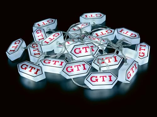 BRISA VW Collection – Volkswagen 3D-batteri ljuskedja trädgårdsbelysning festljus GTI design (GTI/Hexagon)