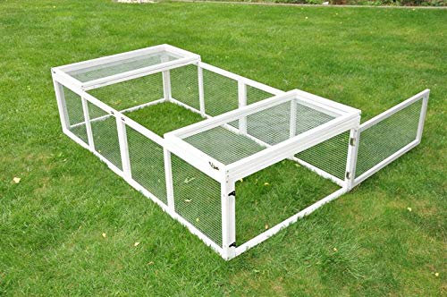 nanook Freilaufgehege Auslauf Kleintiergehege Hasenstall Kaninchen XXL Außengehege Mörchen 180 x 90 cm