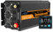 EDECOA convertisseur 12v 220v Pur Sinus 1500w écran 2X USB télécommande transformateur de Tension Isolation galvanique Onduleur (2e génération)