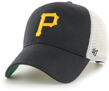 47 Pittsburgh Pirates MLB Most Value P. Branson Negro Blanco Gorra de Camionero Ajustable