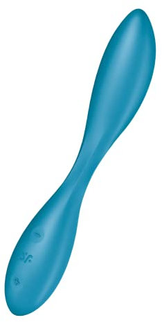 Satisfyer G-Spot Flex 1 Vibratore | Sex Toys flessibile per il Punto G | Silicone di alta Qualità in Blu | Giocattolo sessuale Vibratori impermeabile (IPX7) | Dildo Multivibratore per Donne e Uomini