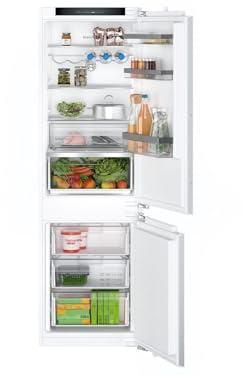 Bosch Frigorífico Combi, Integrable, 56 cm, Serie 4, NoFrost, VitaFresh XXL, Blanco, KIN86VFE0.