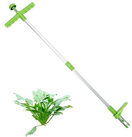 XJYMCOM Weed Puller with 3 Claws 99cm Long Stand Up weed puller root remover Tool Manual Weeder Garden Lawn Easy weed remover tool Grabber Tool for Dandelions weeder tool