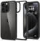 Spigen für iPhone 15 Pro Ultra Hybrid Hülle [Anti-Yellowing] Case Handyhülle Schutzhülle Cover Transparent Durchsichtig Dünn Slim -Matte Black