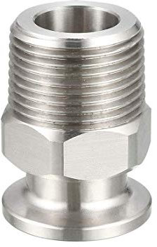 XYWHPGV Sanitär-Rohrfitting 3/4 PT Außengewinde auf 1,18 Ferrule Edelstahl-Klemmfitting, Packung mit 1(0bd53 81185 0af31 da39c 0b980 06cac