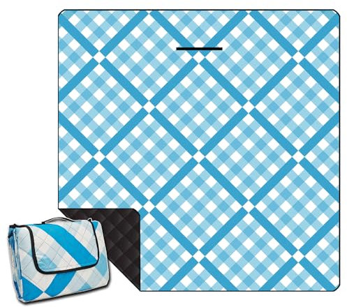 ONCCI Manta de Picnic Impermeable XXL – Alfombra de Playa sin Arena – Manta de Picnic – Manta de Camping Plegable y Lavable – para pícnic, Playa, Camping, 200 x 200 cm