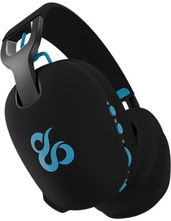 NEWSKILL Bael Auriculares Inalámbricos Gaming, Ligeros, micrófono omnidireccional, Batería de 20 Horas, Triple conexión 2.4G, Bluetooth y Cable, Compatibles con PC, PS5, PS4, Switch y móvil – Negro