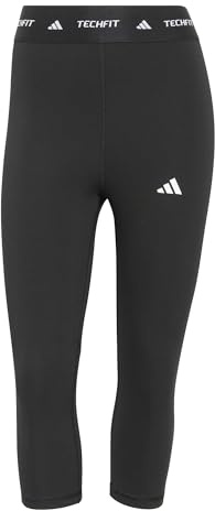 adidas Mujer Techfit Capri Leggings Tights, dark blue, S