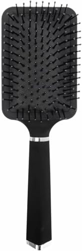 Paddle Hair Brush Cushioned Hair Brush Bristles With Rubber Ends Handle Plastic Blow Drying Hair Comb Straightening & Detangle Brush For Wet Dry Wavy Curly Long Short Hair Home Salon Essential (1pk)