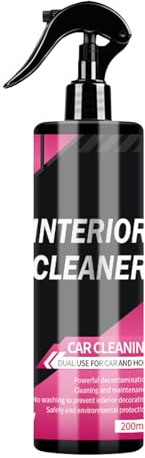 Nettoyant intérieur de voiture – Spray rénové pour tableau de bord, sièges en cuir | 200 ml détachant de rembourrage de voiture, moquette, appareils en plastique, solution détaillée pour