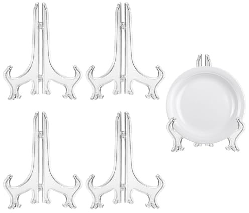 ATBUSS 4-Pezzo Supporto del Piatto, Desktop Decorazione Vassoio, Accessori per La Decorazione della Casa, Adatto per La Visualizzazione di Piatti di Porcellana, tè Torte, E Cornici per Foto.