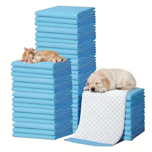 Lot de 50 Alese Jetable Bebe 45x60cm, FAHAKO 5 Couches Alaise Jetable Bébé Table a Langer Alèse Jetable Bébé Adulte Incontinence Chien, Absorbant Imperméable Alese Jetable pour Lit Voyage Poussette