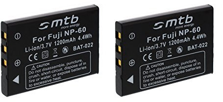 2X Batterie NP-60 Compatible avec Aiptek/Compatible avec Easypix/Compatible avec Jay-Tech/Compatible avec Medion/Compatible avec Praktica… Voir descriptif!