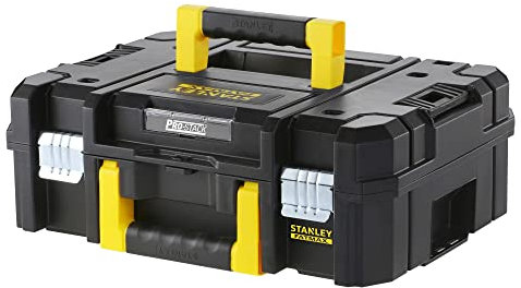 STANLEY FatMax Pro-Stack Werkzeugbox/Werkzeugkoffer leer Werkzeugkasten - Werkzeugkiste (13.5 Liter, für kleinerer Handwerkzeuge + Elektrowerkzeuge, mit Schaumstoff-Einlage, stapelbar) FMST1-71966