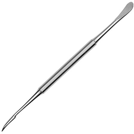 May Hautschieber 10 cm rund doppelseitig Edelstahl Maniküre