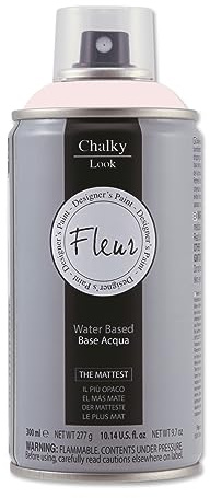 FLEUR DESIGNER'S PAINT Pintura en spray efecto tiza o yeso extra mate Chalky Look - 300 ml - Es un producto sin olor, al agua y no gotea. (Pink Rococo)