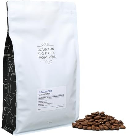Rounton Coffee Roasters | 1kg Central American Coffee Beans | El Salvador Cooperative Cuzcachapa | Roasted in Yorkshire | 100% Arabica | Fresh Espresso Coffee Speacialty Beans