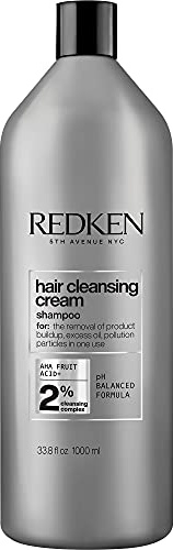 Redken Detox Hair Cleansing Cream Clarifying Shampoo For All Hair Types - Removes Buildup and Strengthens Hair Cuticle, 33.8 Fl Oz