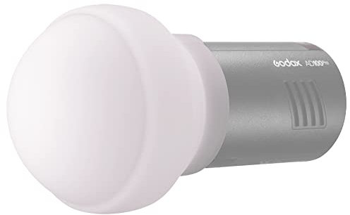 Godox AK-R22 Domo de difusión, modificador de luz Plegable por Material de Silicona, para Flashes de Cabeza Redonda Godox Godox AD100PRO, AD200PRO (con H200R), para Serie de Flash de cámara Godox V1