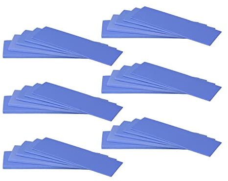 HASAYAKI 30 Pack Thermal Pads, 20×67 mm by 5 Thickness 0.5 | 1 | 1.5 | 2 | 3 mm, Thermal Conductivity 2.0 W/m.k, Self-adhesive & Soft, Ideal for Repairing and Cooling Electronics