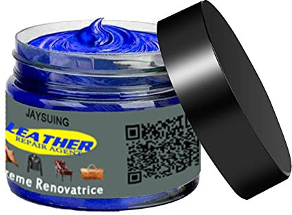 BYYLECL Reparaturpaste für Lederfarbe, Lederreparatur-Set für Sofas, Lederfarbe für Autositze/Sofa/Schuhe, Fleckenentferner, Polierwachs, Creme