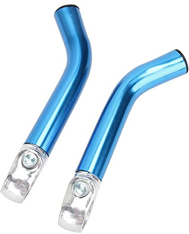 Universal Fahrrad Bar-Ends Ergonomisch Aluminiumlegierung Fahrrad Lenkergriff Ende Lenkerende mit Stopper, 22,2 mm Lenker Ersatz für Fahrräder Mountain Fahrrad (Blau)