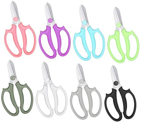 BESPORTBLE 8St Blumenschere Trimmer für Pflanzenblätter Buschschere astscheren hochastschere Griff Gartenschere Multifunktionsschere gewidmet Werkzeug Obstgartenschere Pflanzenschere Plastik