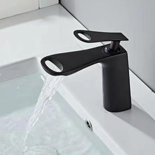 Badezimmer-Waschbecken, Unterbauwaschbecken, großer Wasserfall, Warm- und Kaltmischbatterie, A188