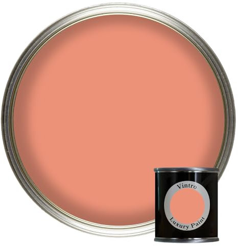 Vintro Matt Emulsion Paint Tester Pot Colour Sample 125ml (Terracotta - Porto Terracotta)