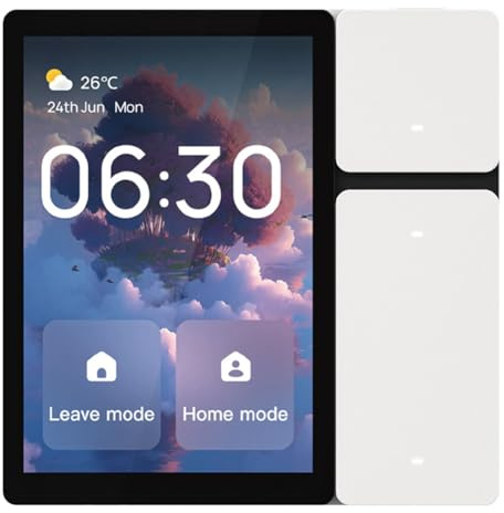 Qerwsdty Tuya Smart Écran tactile 3,5 panneaux, interrupteur de scène, télécommande infrarouge, contrôleur central pour scènes intelligentes