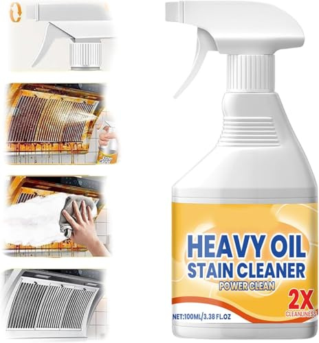 Kitchen Heavy Duty Cleaner Spray,2025 New All Purpose Kitchen Heavy Oil Cleaning Agent,Heavy Oil Cleaner,Tidy Up Stains Spray for Countertops,Ovens,and Appliances (1)
