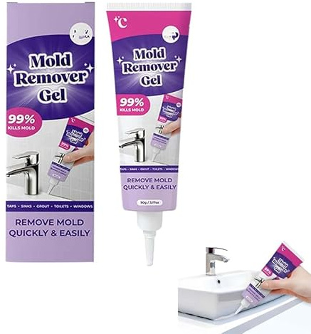 Mould Remover Gel, Mould Remover Gel, Suitable For Bathroom And Kitchen Tile Gaps, Wall Cleaning, Safe Formula That Does Not Damage The Surface, Bathroom Sealant White Anti Mold (1pc)