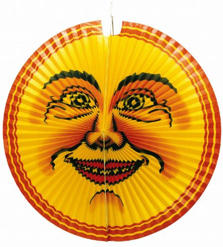 Amscan 2330 - Lampion Mond, 65 cm, Papier, Laterne, Hängedekoration