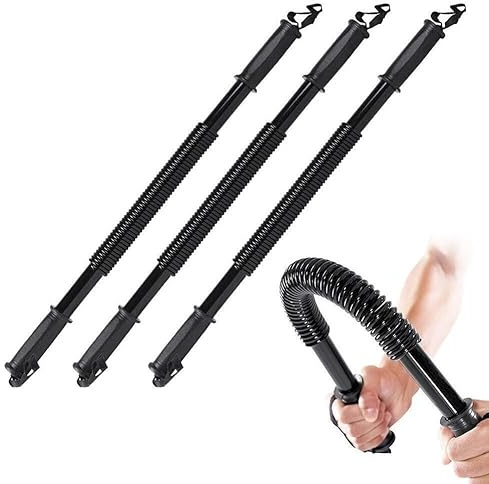 Profi Königsfeder Biegehantel – 5 Stärken von 20 bis 60 kg auswählbar – Armtrainer Krafttraining Fitness Training Brust Schulter Oberkörpertrainer Muskelaufbau Sportgerät