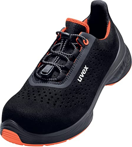 Uvex 1 G2 - Zapatos de Seguridad S1 SRC ESD - Negro/Naranja - Talla 42