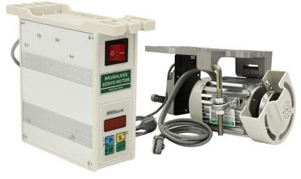 Motor de máquina de coser industrial, motor de embrague para máquina de coser industrial, motor de máquina de coser de 600 W, servomotor silencioso sin escobillas para máquina de coser 6 N.m,