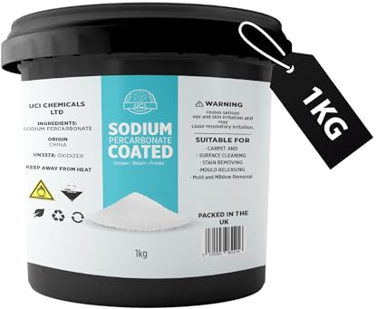 Sodium Percarbonate Coated granular 1kg bucket Oxygen Bleach