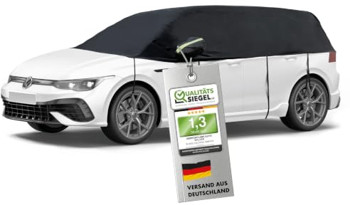 Walser Presenning bil All Weather, presenning vattentät, 100 % väderbeständig bilpresenning, bilskydd utomhus, bilpresenning vattentät, bilpresenning halvgarage storlek 5 kombi svart