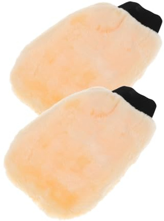 POPETPOP Moufles De Lavage Voiture en Laine Polaire Doublée Lot De 2 pour Dépoussiérage Et Polissage Automobile Usage Domestique Et Professionnel