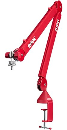 Brazo de estudio profesional premium RØDE Microphones PSA1+ (Rojo)