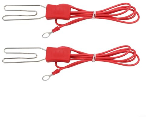 Conectores de alambre de valla eléctrica para conexión a tierra con clips de cocodrilo, perfectos para aplicaciones agrícolas