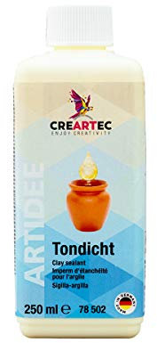 CREARTEC Tondicht - Ideal zum wasserfesten Versiegeln von Keramikoberflächen - Gebrauchsfertig - Lösungsmittelfrei - einfache Handhabung - Füllmenge: 250 ml - Made in Germany