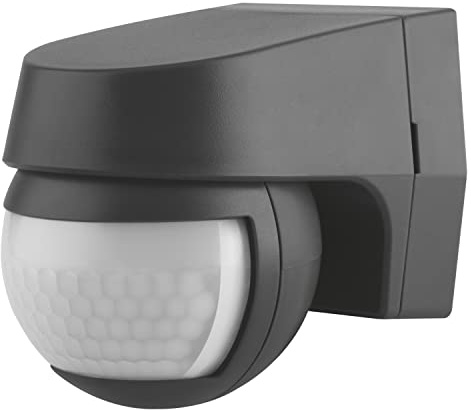 Ledvance Sensor für Wandmontage, 110 Grad Erfassungsradius, IP44 Schutzklasse, Dunkelgrau, SENSOR WALL, 4058075244757