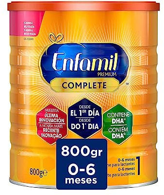 Enfamil Complete 1 Leche infantil para lactantes de 0 a 6 meses de edad, fórmula para bebés recién nacidos - 800 gr