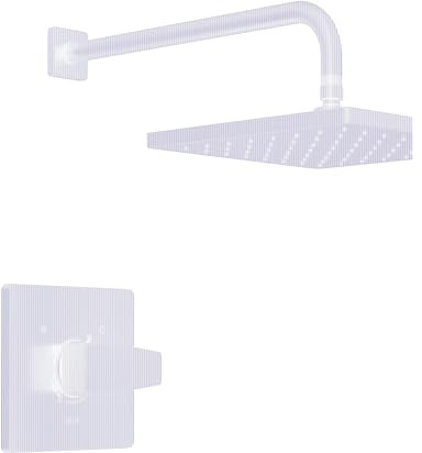 Delta Modern 14 Series Square Rain Shower Faucet Set, Brushed Nickel Shower Head and Handle Set, Valve Trim Kit, Spotshield Stainless T14268-SP-PP (Valve Not Included)