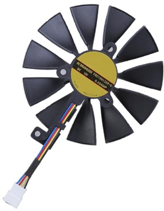 Mocoocouture Ventola di raffreddamento GPU ad alta efficienza per scheda grafica FDC10U12S9-C 2070 4/6/7Pin e funzionamento silenzioso, Easy Installation Cooling