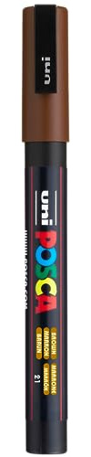 Uni-Ball Marqueur peinture Posca PC-3M, marron