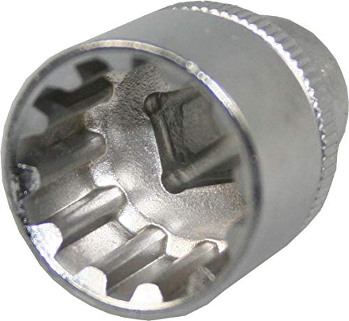 KS Tools 05650L-21 - Llave de vaso de perfil múltiple (4 en 1, 21 mm)